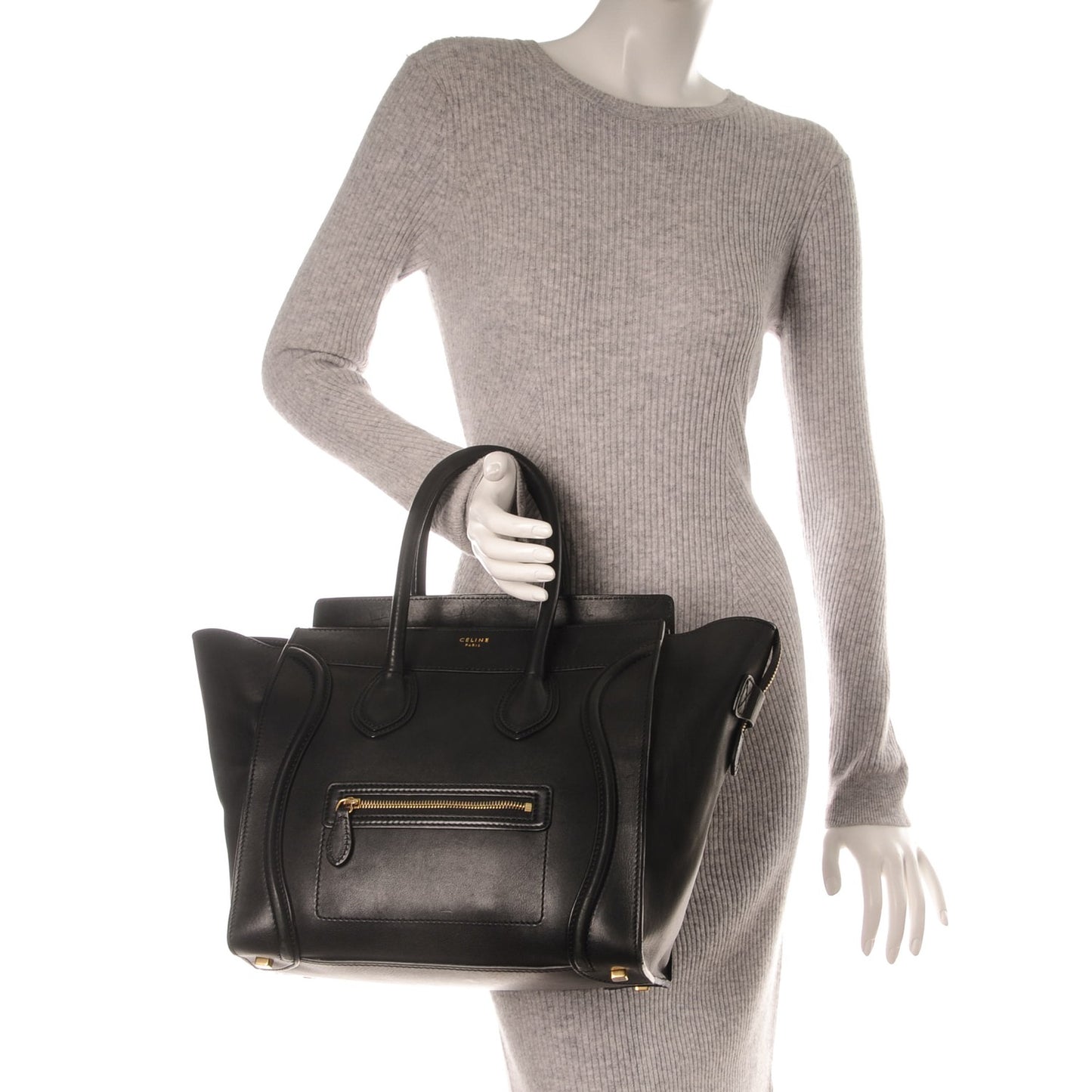 Smooth Calfskin Mini Luggage Black