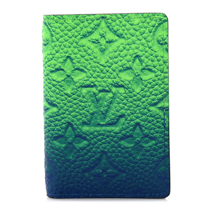 Louis Vuitton Taurillon Illusion Pocket Organizer Bleu Vert 1 of 7