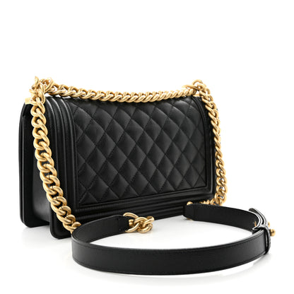 Chanel Caviar Quilted Medium Boy Flap Black 3 of 11