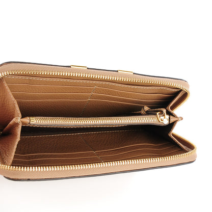 Chloe Grained Calfskin Marcie Long Zip Around Wallet Nut 5 of 7