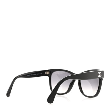 Chanel Acetate Polarized Square CC Sunglasses 5380 Black 4 of 8
