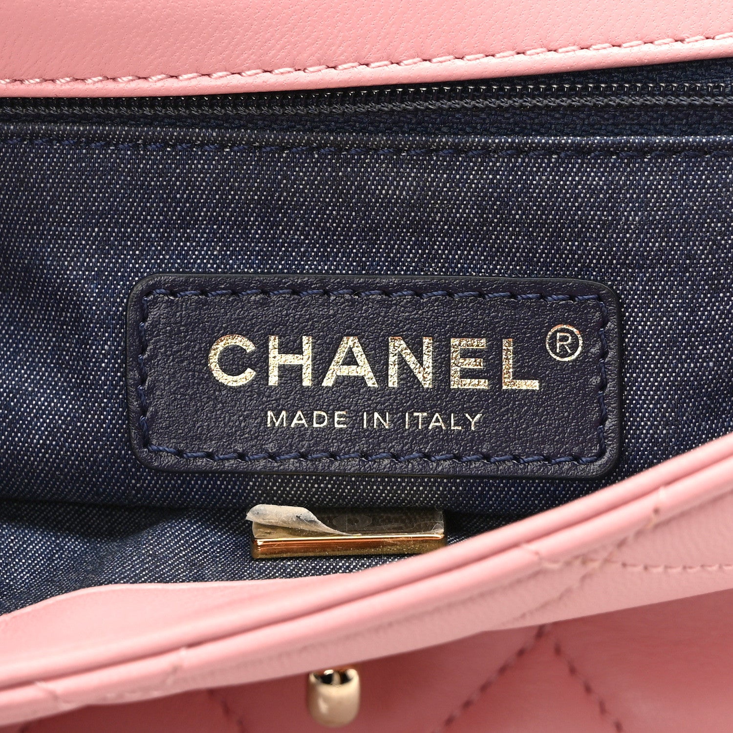 Chanel Lambskin Quilted Resin Bi-Color Chain Flap Bag Pink 6 of 12
