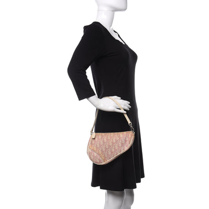 Christian Dior Monogram Mini Saddle Pochette Pink 2 of 18