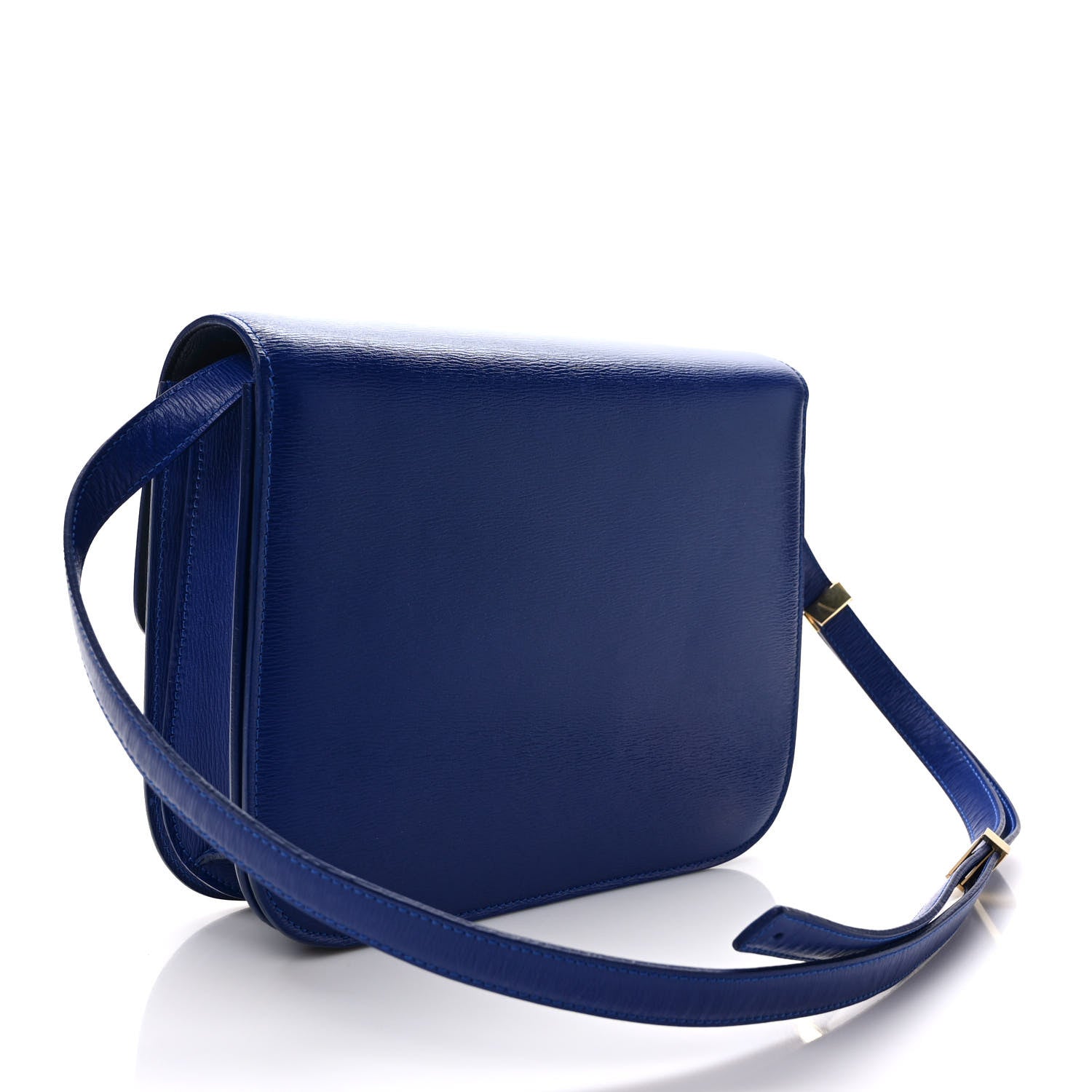 Celine Liege Calfskin Medium Classic Box Flap Bag Indigo 3 of 9