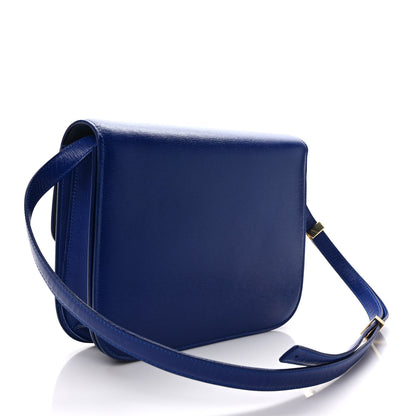 Celine Liege Calfskin Medium Classic Box Flap Bag Indigo 3 of 9
