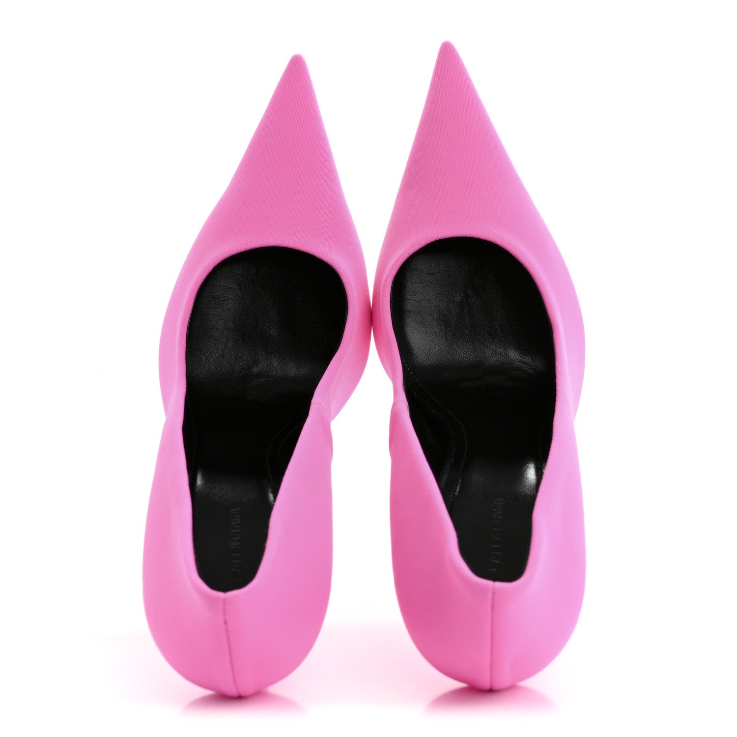 Balenciaga Spandex Knife Pointed 110mm Pumps 37.5 Fluo Pink 2 of 9