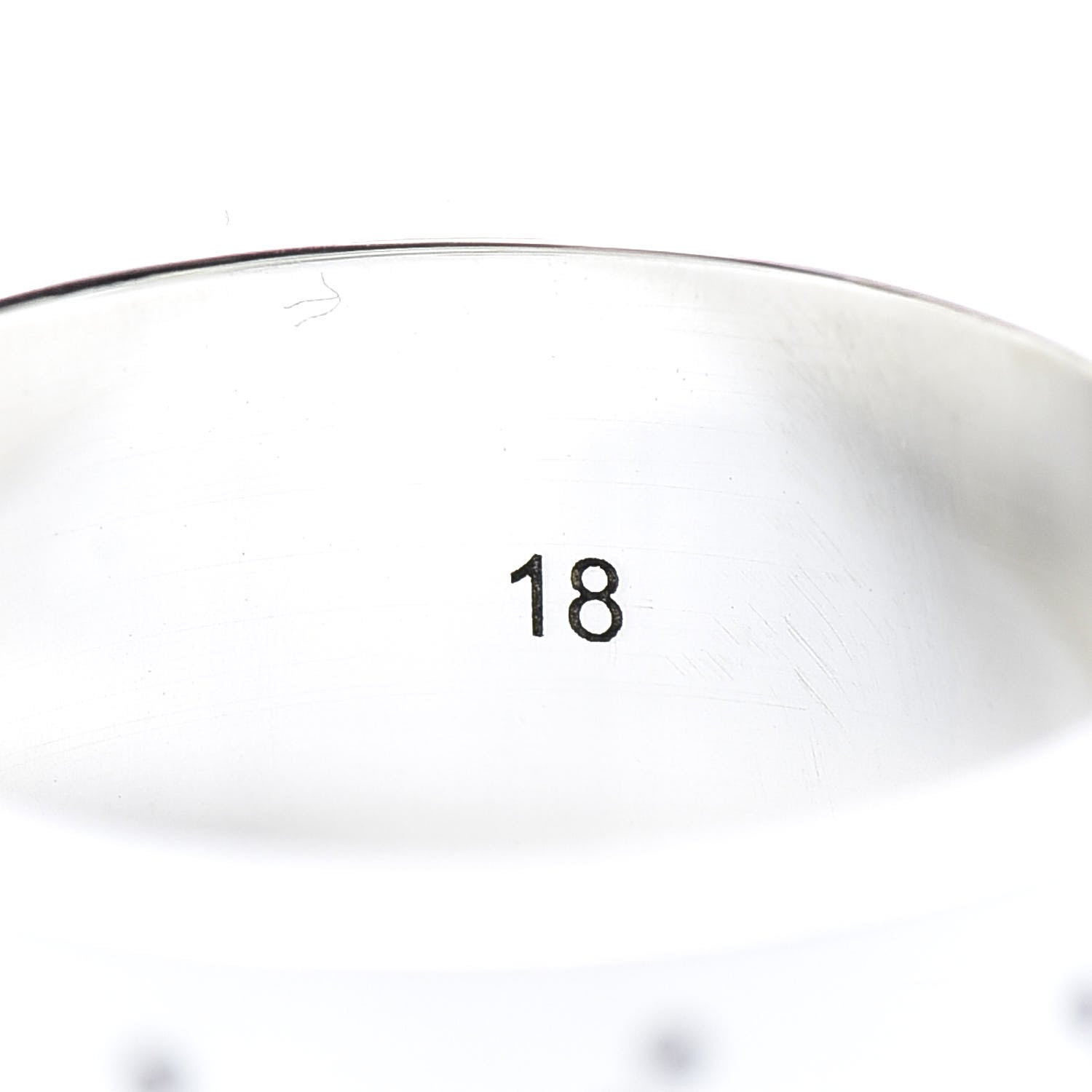 Gucci Sterling Silver GucciGhost Hamlet Skull Band Ring 58 8.25 6 of 6