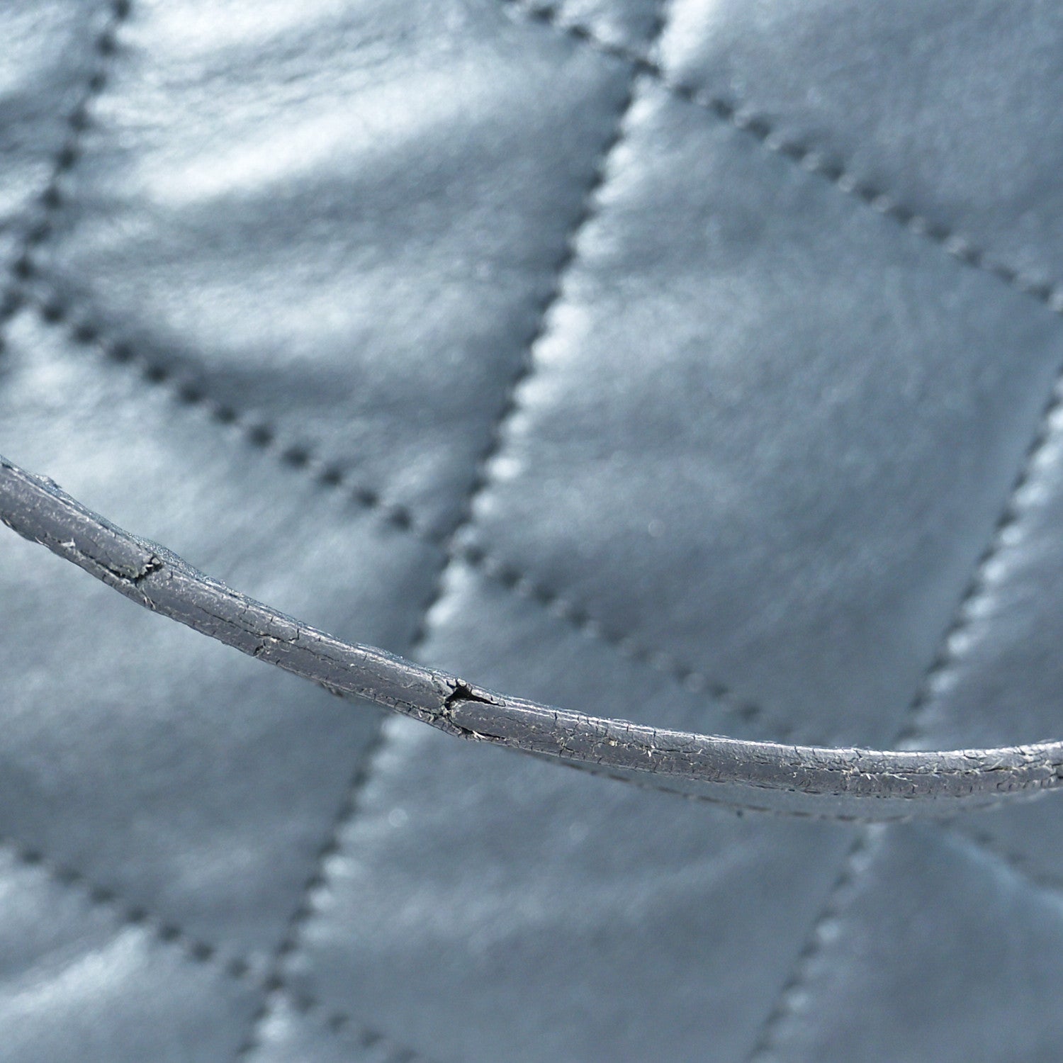 Chanel Metallic Lambskin Quilted Large Week End on Mars Tote Charcoal 12 of 13