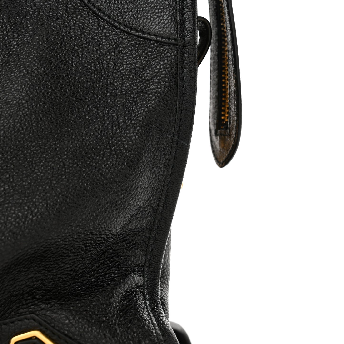 Chevre Gold Metallic Edge Hardware City Black