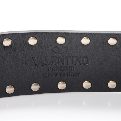 Valentino Garavani Lambskin Rockstud Spike Shoulder Strap Black 4 of 7