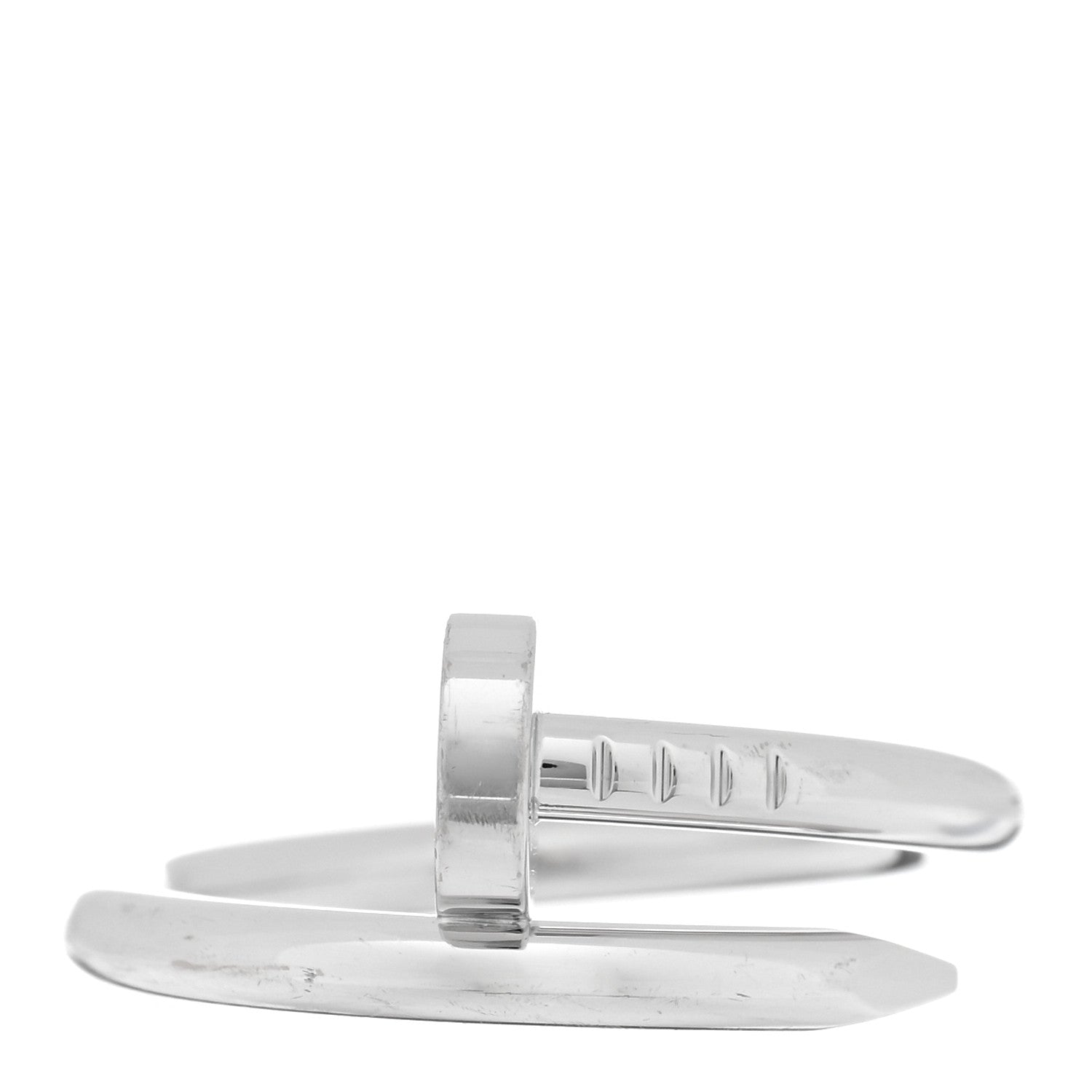 Cartier 18K White Gold Juste Un Clou Ring 58 8.25 1 of 5