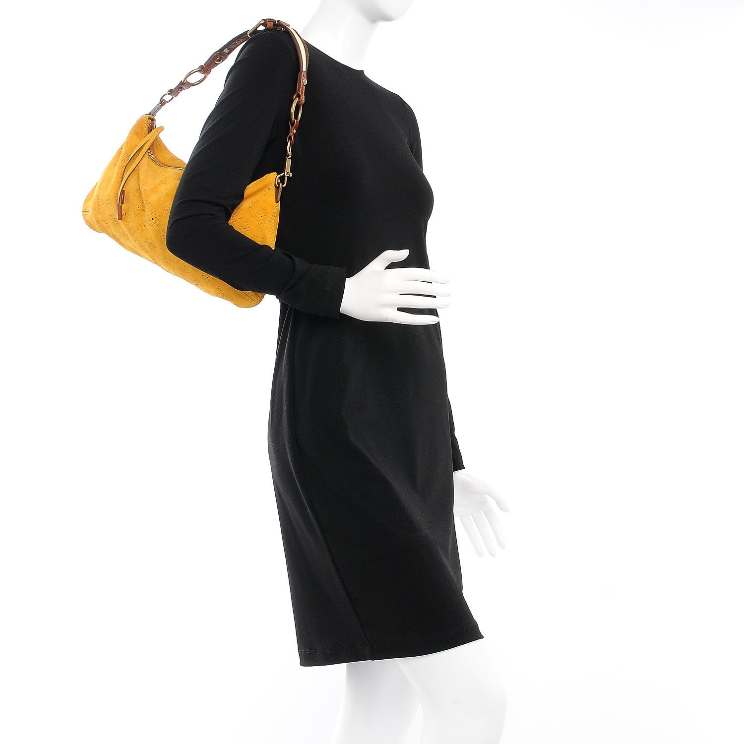 Louis Vuitton Suede Mahina Onatah GM Maize 2 of 8