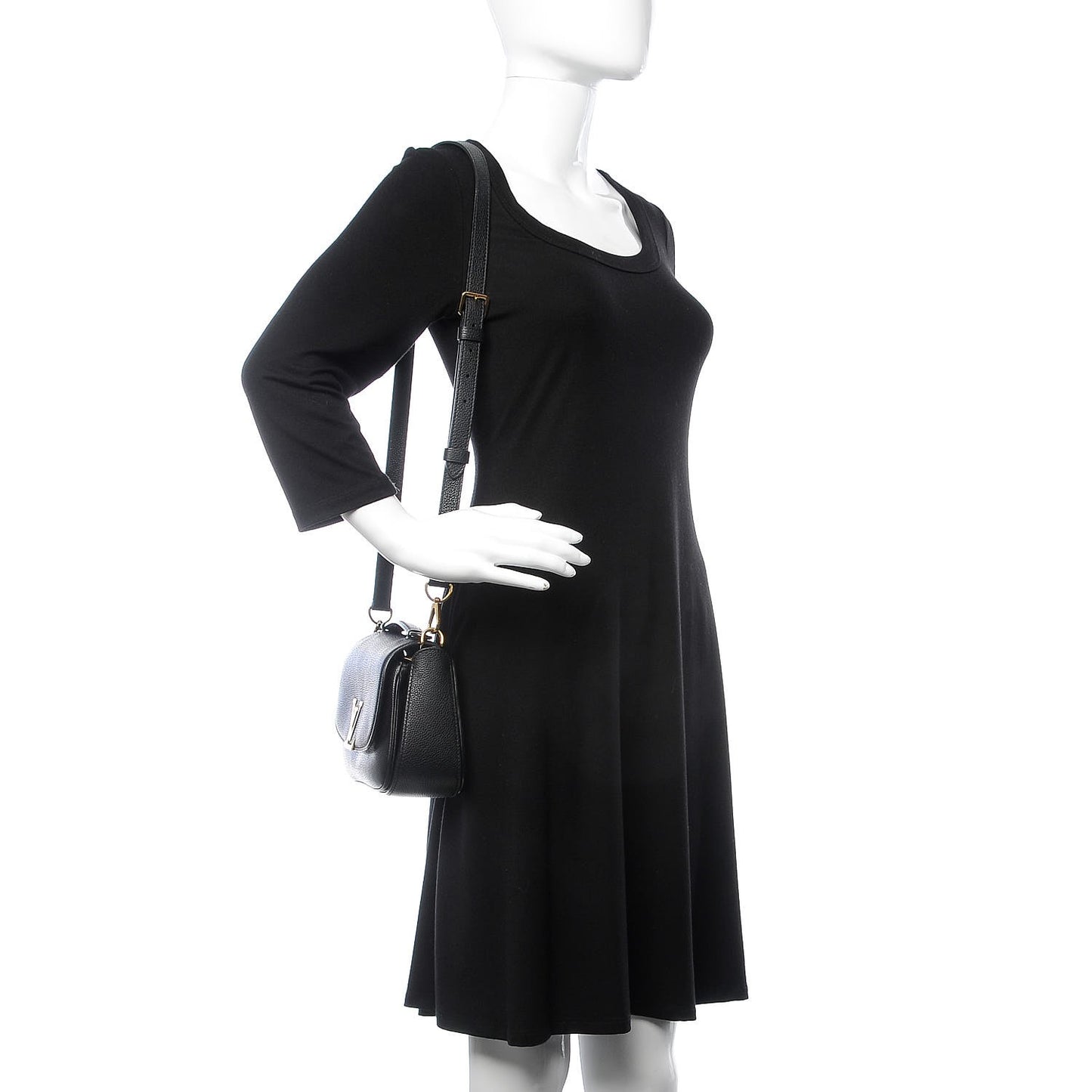 Grained Calfskin Vivienne NM Black