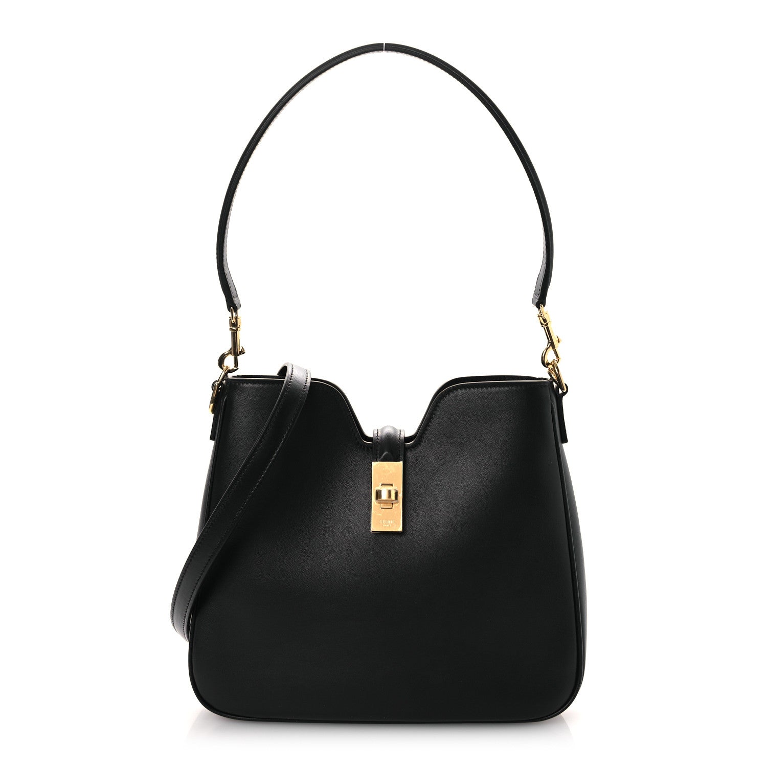 Celine Smooth Calfskin Small Camille 16 Soft Bag Black 1 of 13