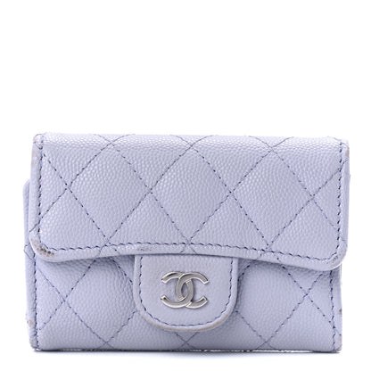 Chanel Caviar Quilted Classic 4 Key Holder Wallet Light Purple 1 of 10