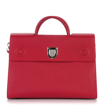 Christian Dior Bullcalf Large Diorever Flap Indian Red 1 of 7