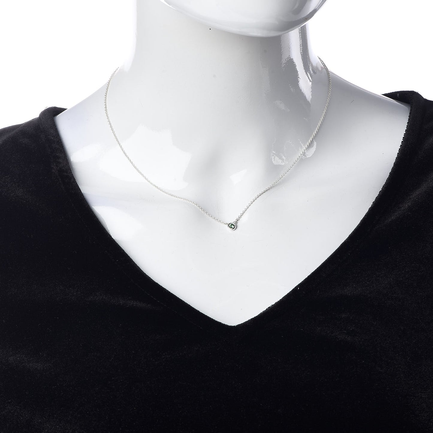 Sterling Silver Tsavorite Color By The Yard Necklace