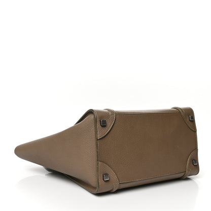 Celine Drummed Calfskin Mini Luggage Souris 3 of 8