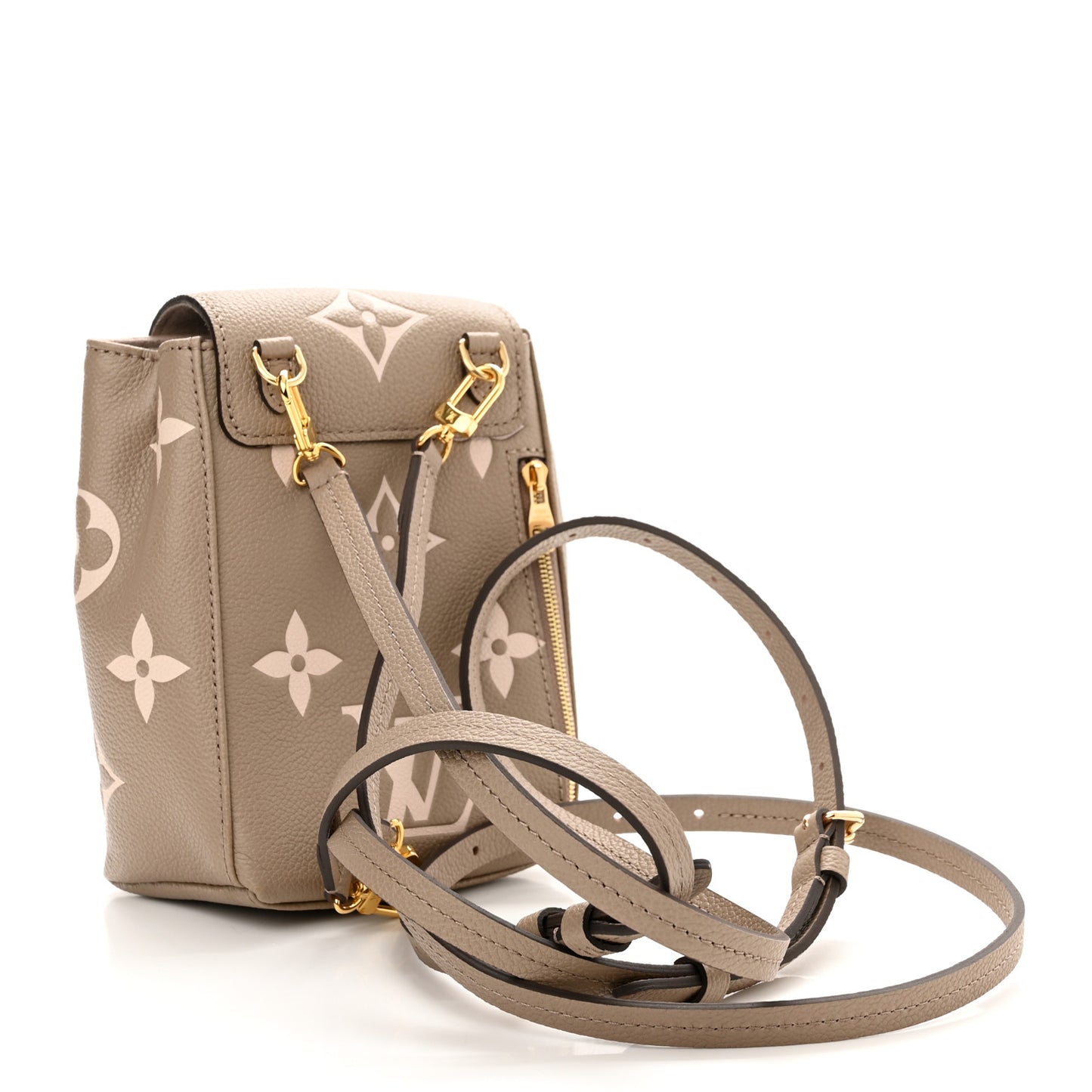 Empreinte Monogram Giant Tiny Backpack Tourterelle Cream