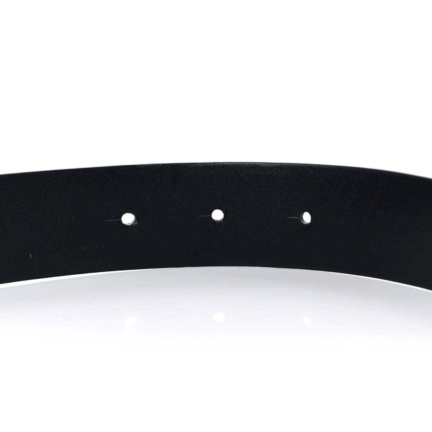 Calfskin Pearl Crystal CC Belt 85 34 Black
