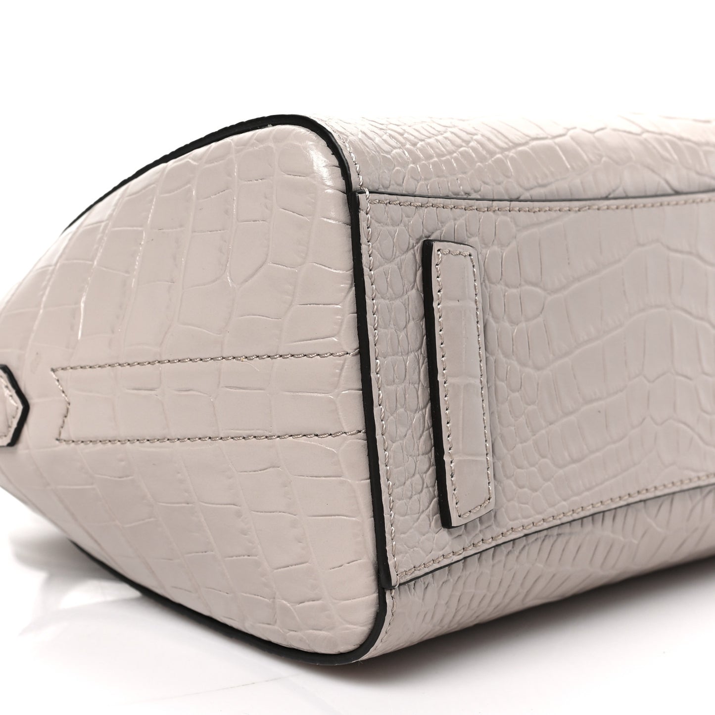 Calfskin Crocodile Embossed Mini Antigona Dune