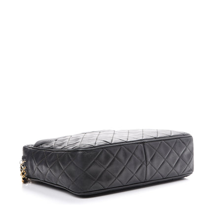 Chanel Lambskin Quilted CC Tassel Camera Case Black 3 of 13
