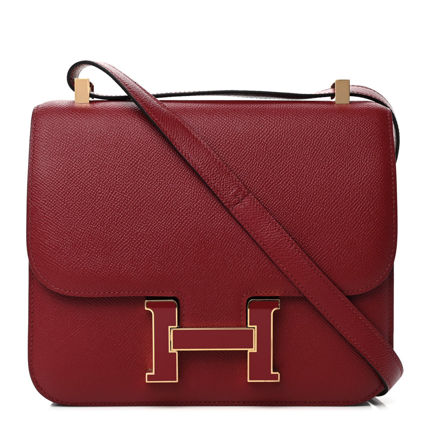Epsom Enamel Constance 24 Rouge Grenat