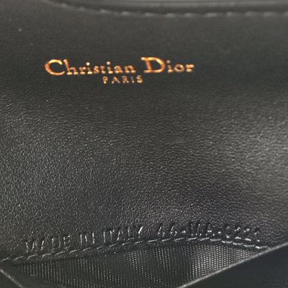 Christian Dior Grained Calfskin Saddle Card Holder Black 7 of 7