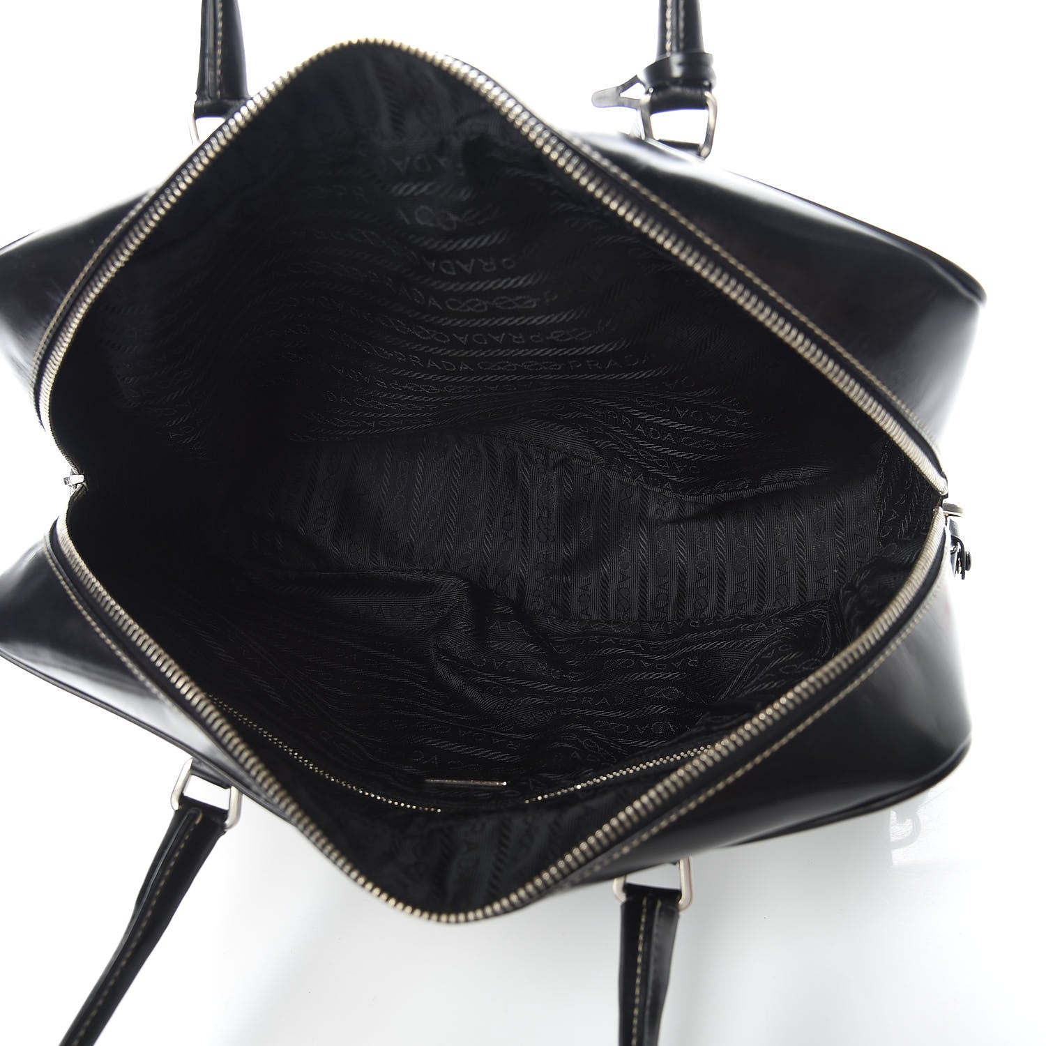 Prada Vitello Box Bauletto Black 5 of 11