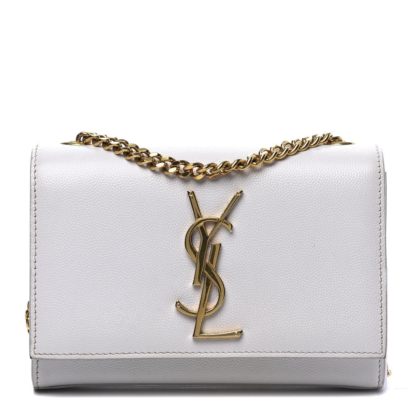 Grain De Poudre Small Monogram Kate Satchel Optical White