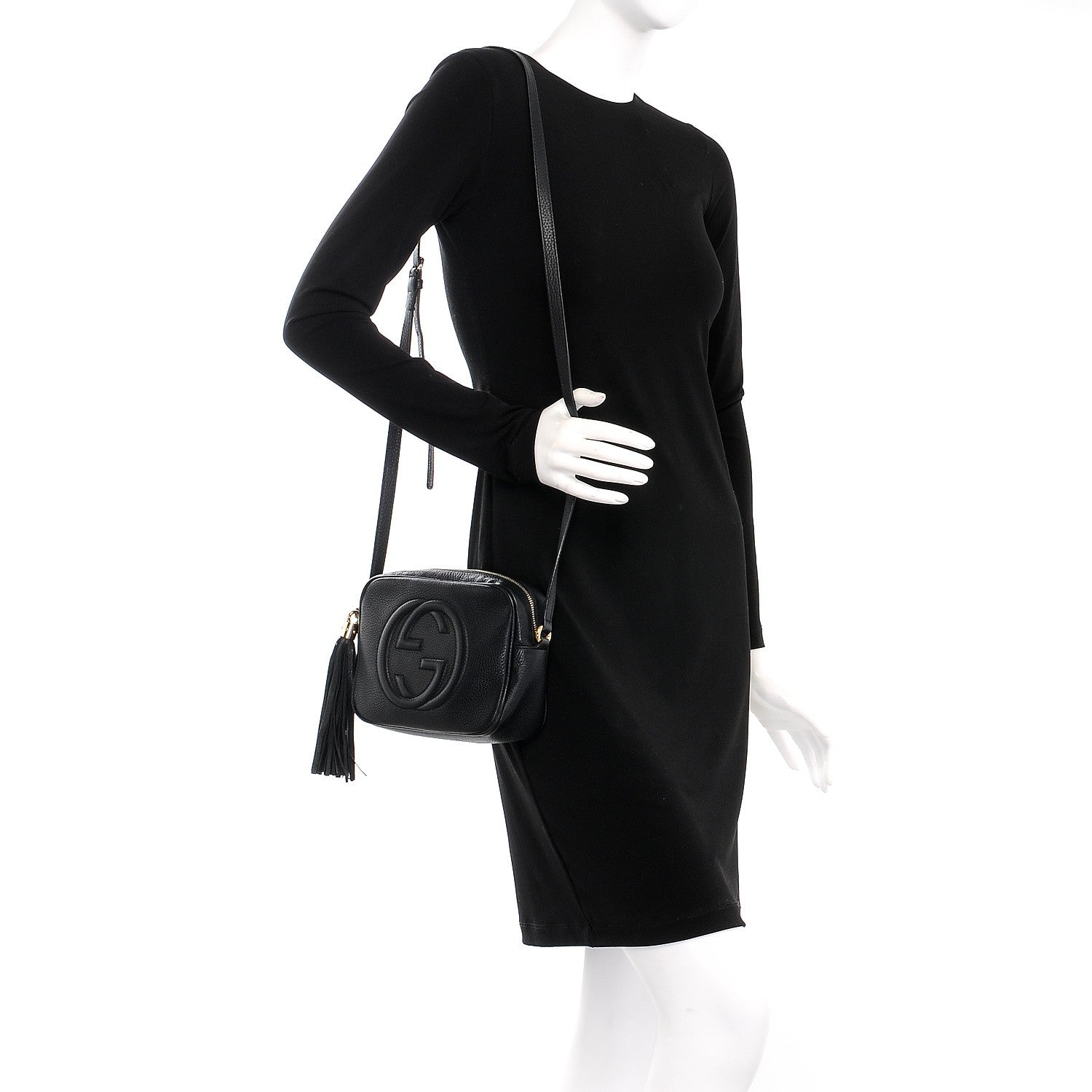 Gucci Pebbled Calfskin Small Soho Disco Bag Black 2 of 13