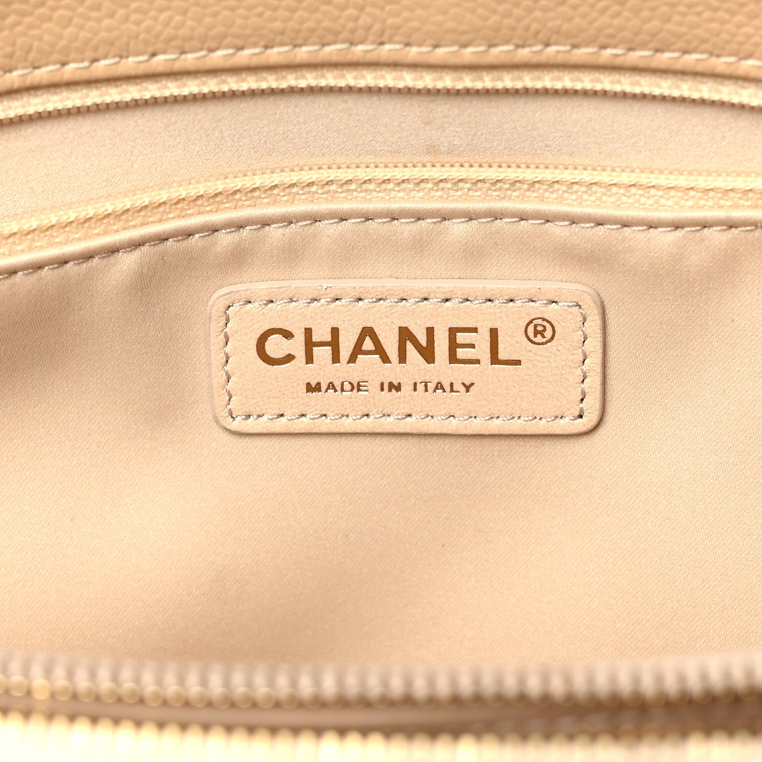Chanel Caviar Quilted Grand Shopping Tote GST Beige Clair 6 of 10