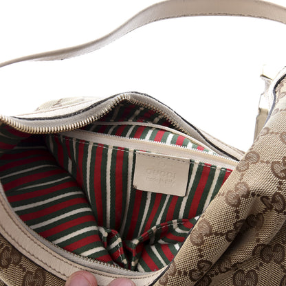 Gucci Monogram Medium New Britt Hobo Off White 13 of 16