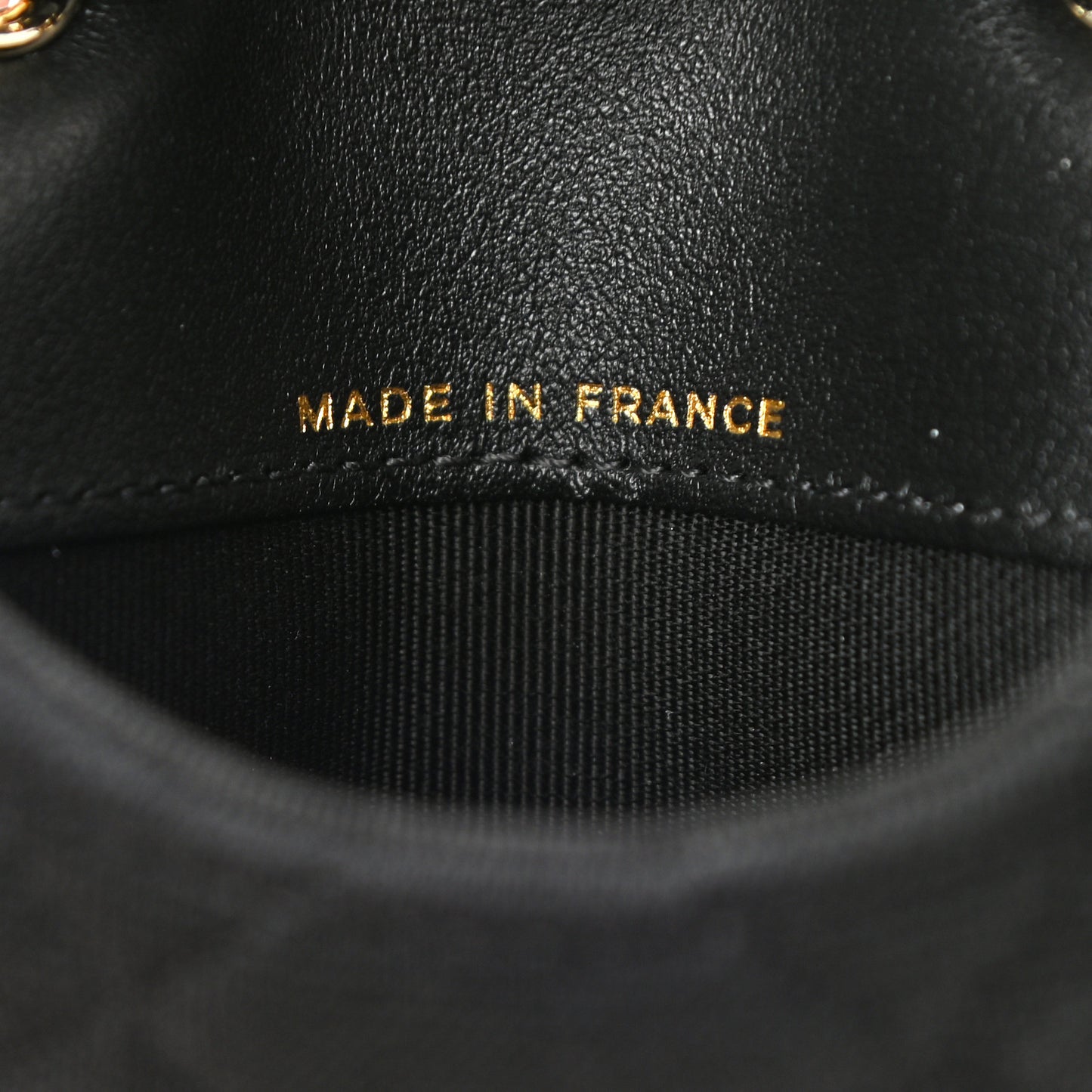Jersey Quilted Flap Chain Waist Bag Black