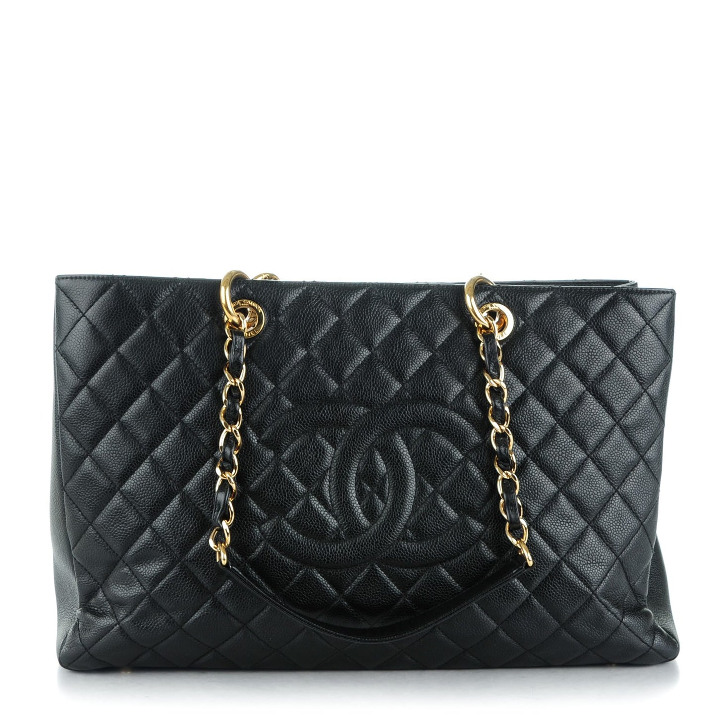 Caviar Quilted XL Grand Shopping Tote GST Black