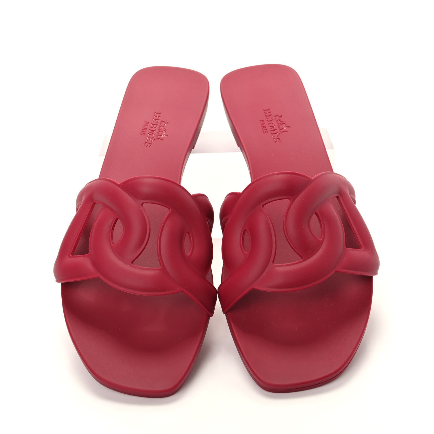 Hermes Rubber Aloha Sandals 36 Rose Baie 5 of 11