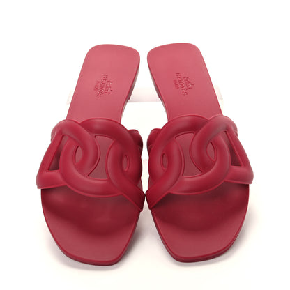 Hermes Rubber Aloha Sandals 36 Rose Baie 5 of 11