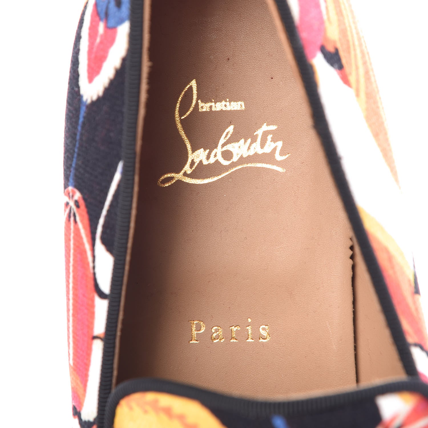 Christian Louboutin Canvas Patent Mens Harvanana Hawaii Spikes Flats 42.5 Multicolor 7 of 7