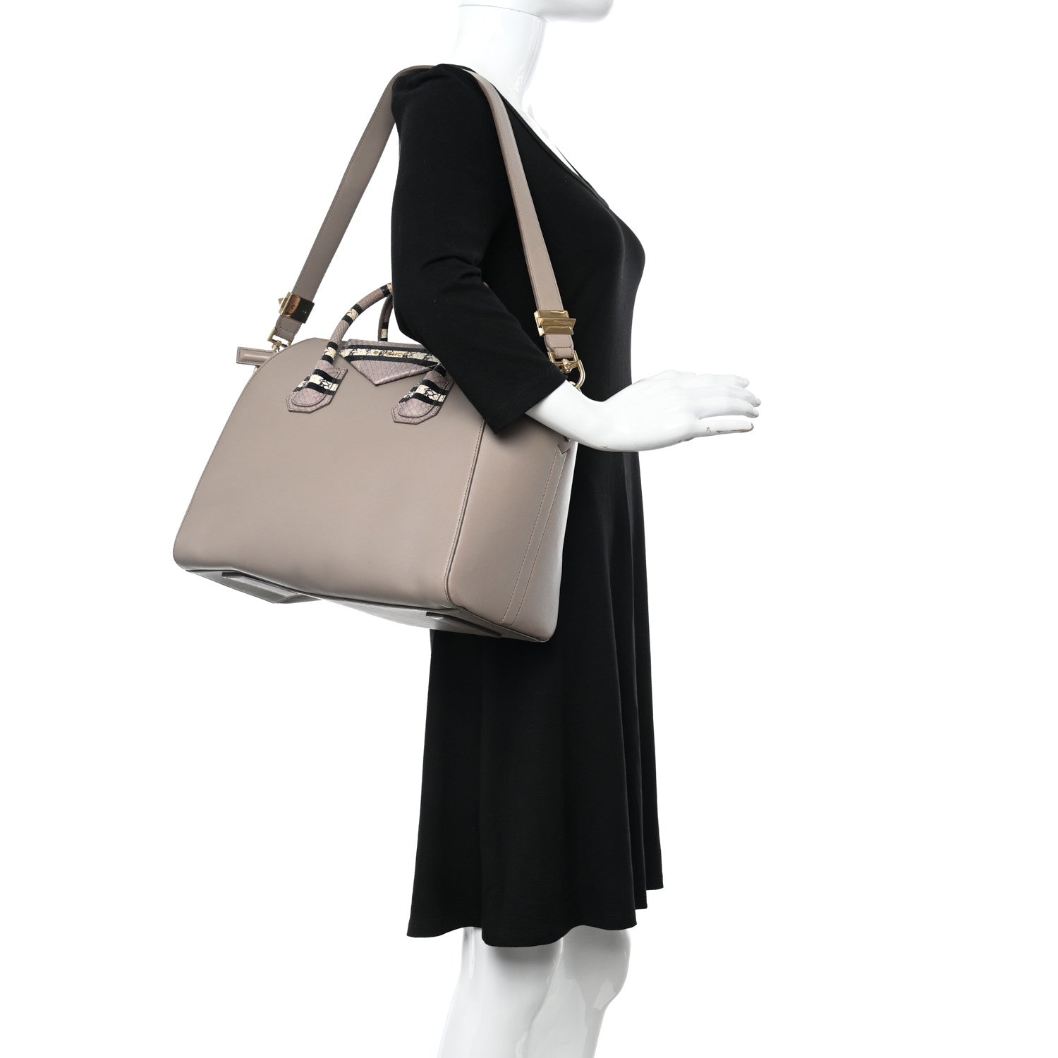 Givenchy Calfskin Ayers Trim Medium Antigona Grey 2 of 20