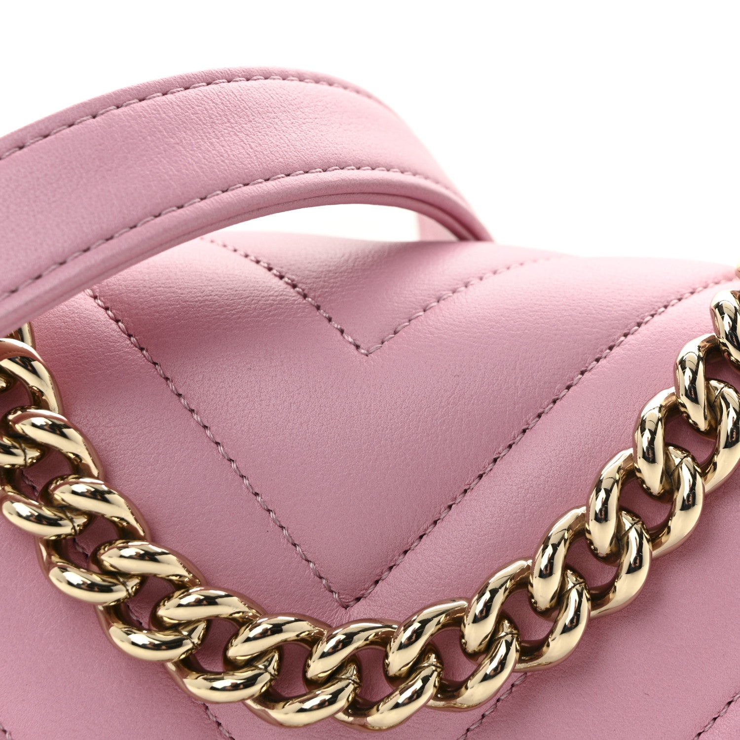 Chanel Caviar Chevron Quilted Mini Boy Flap Pink 8 of 11