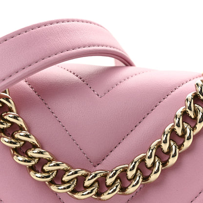 Chanel Caviar Chevron Quilted Mini Boy Flap Pink 8 of 11