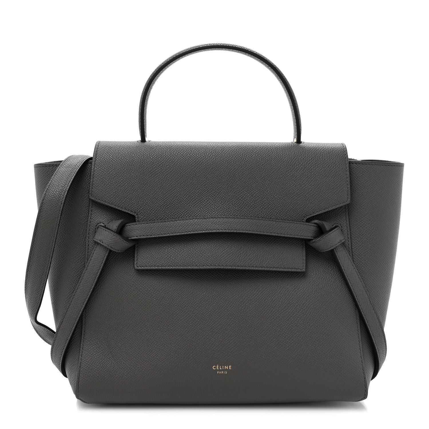 Celine Grained Calfskin Micro Belt Bag Grey 1 of 12