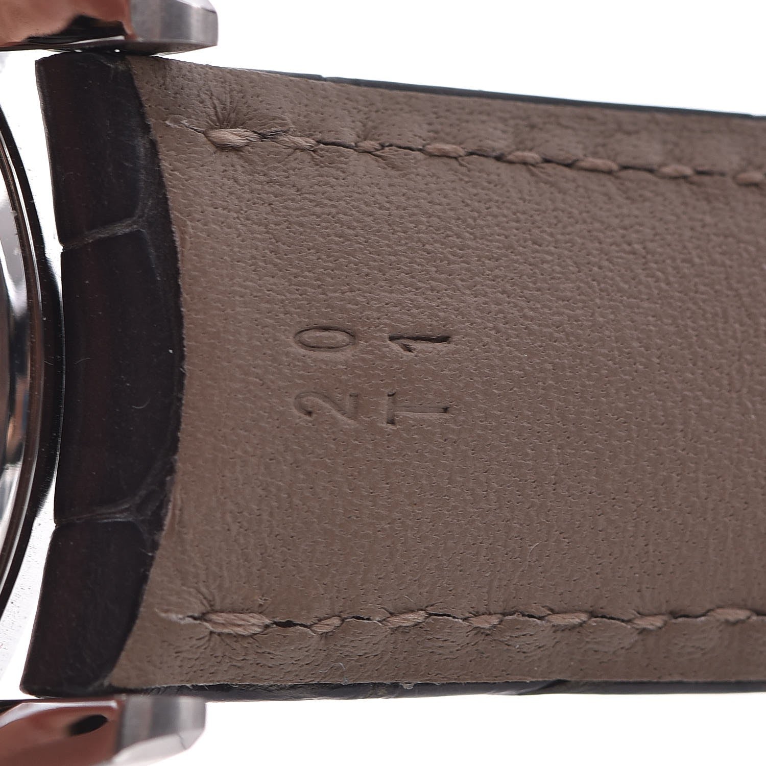 Tiffany Stainless Steel Alligator 40mm CT60 3-Hand Automatic Watch Grey 9 of 12
