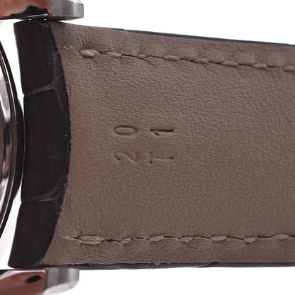 Tiffany Stainless Steel Alligator 40mm CT60 3-Hand Automatic Watch Grey 9 of 12