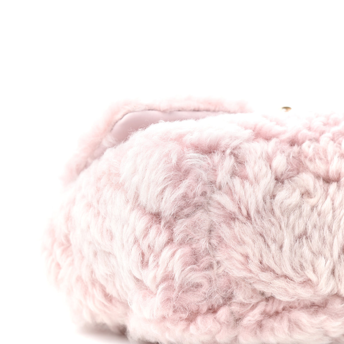 Shearling Sheepskin Medium Chanel 19 Flap Light Pink