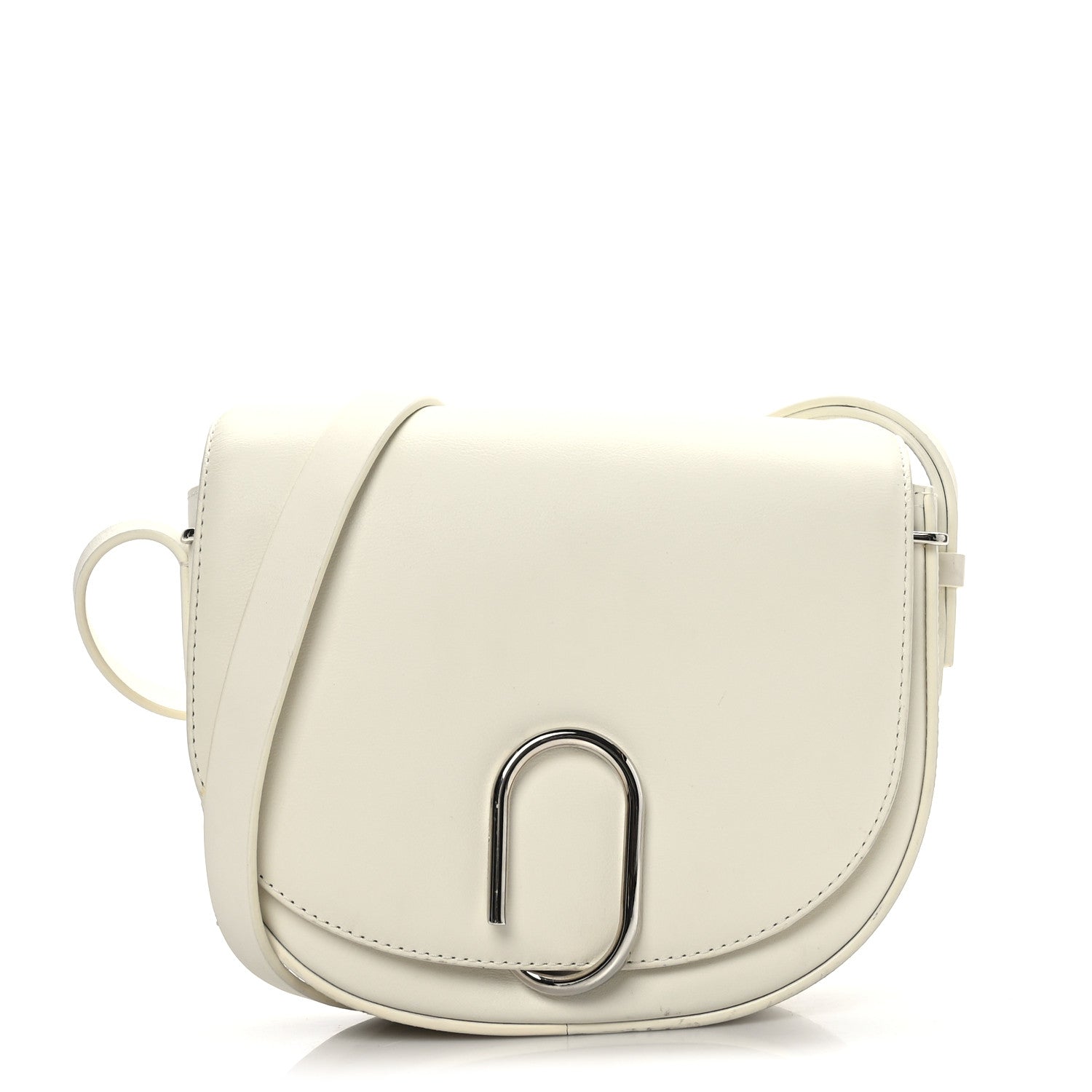 3.1 Phillip Lim Calfskin Alix Saddle Crossbody Bag Off White 1 of 9