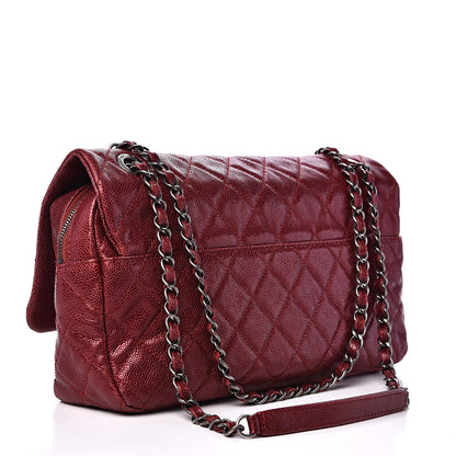 Chanel Caviar Quilted Jumbo Easy Flap Red 2 of 13