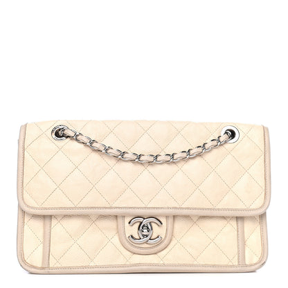 Chanel Caviar Quilted Large French Riviera Flap Beige 1 of 5