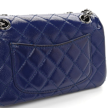 Chanel Caviar Patent 2.55 Reissue Flap 224 Blue 11 of 12