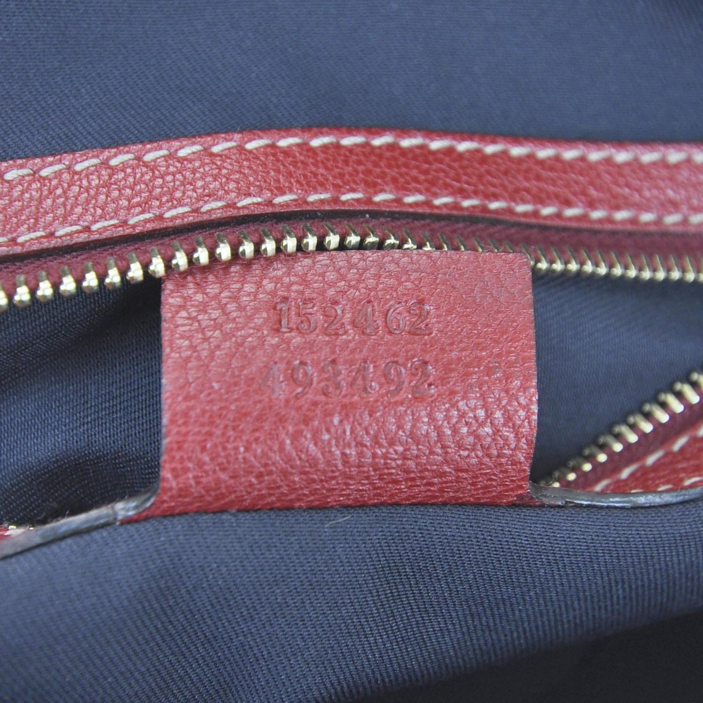Leather Capri Small Bowler Red